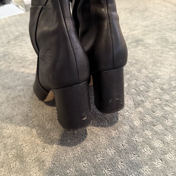 Sam Edelman Black Knee-High Boots – Size 9, Classic Square Toe - Picture 5 of 8